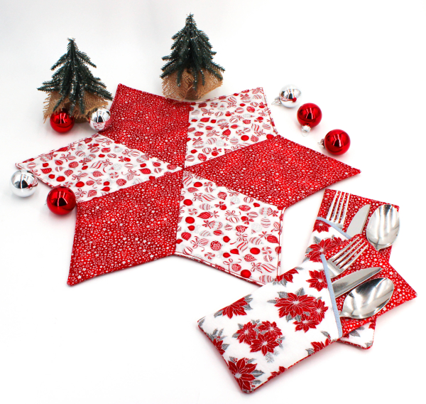 Designer-Baumwollstoff Holiday Charms Weihnachtsschmuck (10 cm)